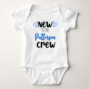 Neu an der Personalisierten Crew Baby Strampler