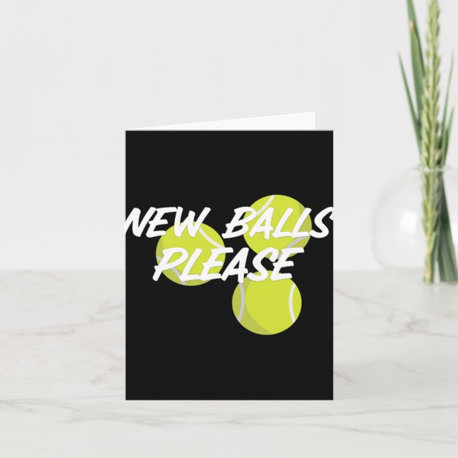 Neu Bitte Lustig Tennis  Karte (Vorderseite)