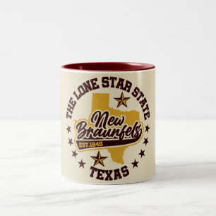 Neu-Braunfels, Texas Zweifarbige Tasse