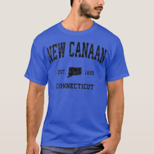 Neu Canaan Connecticut CT Vintage Sportdesign Bl T-Shirt
