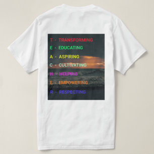 NEU & Chic! Elegance Educator Teacher T - Shirt" T-Shirt