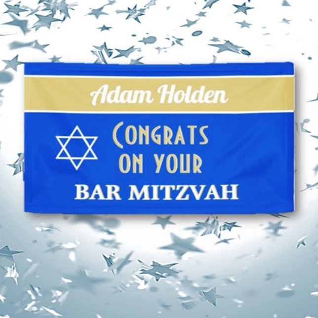 NEU! Custom Bar Mitzvah Banner (Von Creator hochgeladen)