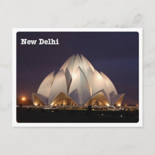 Neu Delhi - Il Tempio del Loto - Postkarte