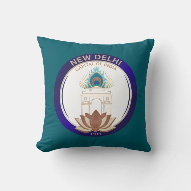 Neu-Delhi Indien Kissen (Vorderseite)