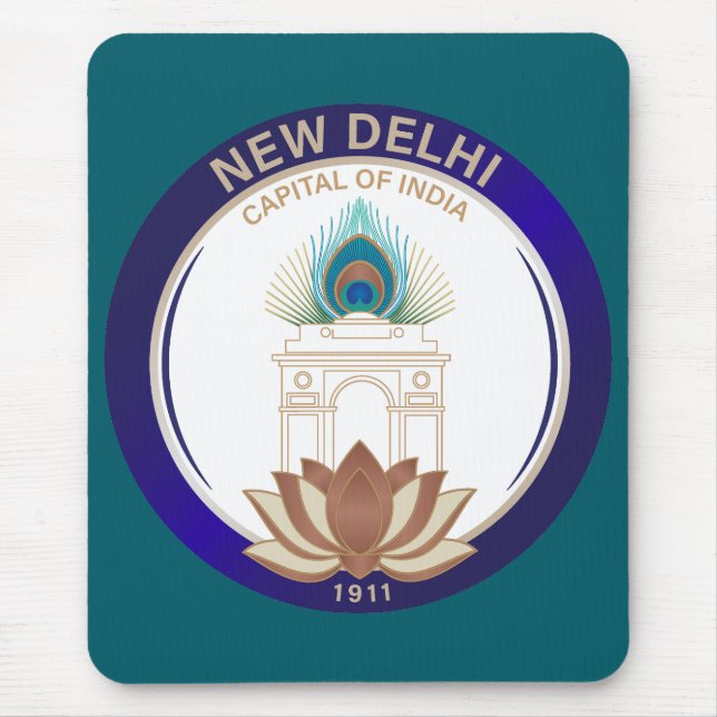 Neu-Delhi Indien Mousepad (Vorne)