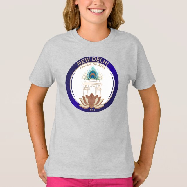 Neu-Delhi Indien T-Shirt (Vorderseite)