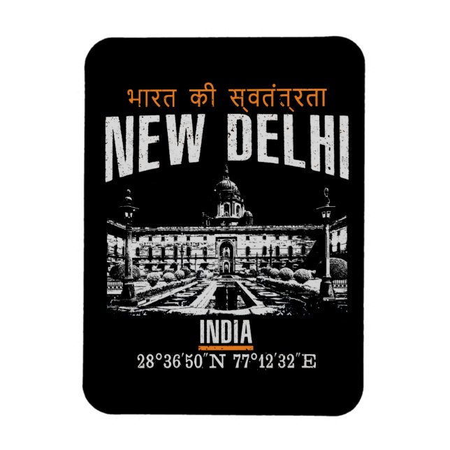 Neu Delhi Magnet (Vertikal)