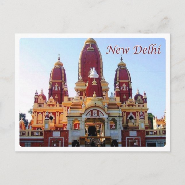 Neu Delhi - Tempel von Laxminarayan - Postkarte (Vorderseite)