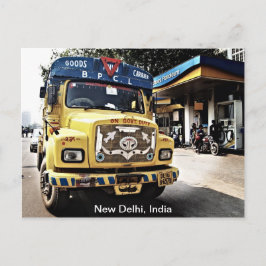 Neu Delhi Truck Postkarte