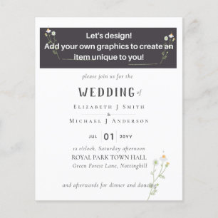 NEU! DESIGN EIGENEN WEDING INVITATION FLYER!! Haus Flyer