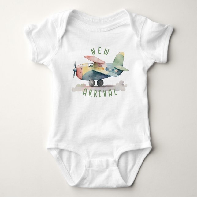 "Neu eingetroffen" Baby Strampler (Vorderseite)