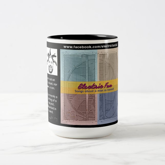 NEU! Elektrischer Fan-Tasse - aktualisierter Zweifarbige Tasse (Mittel)