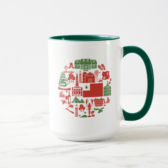 Neu-England Ikonen Tasse (Rechts)