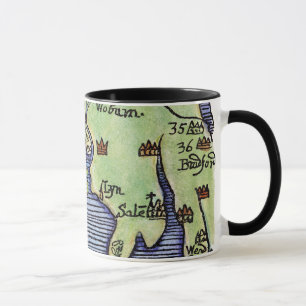 NEU-ENGLAND KARTE 1677 TASSE