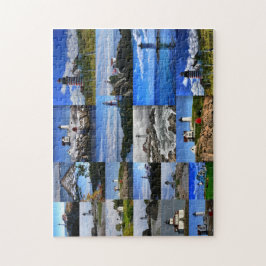 Neu-England Leuchtturm-Collagen-Puzzlespiel Puzzle