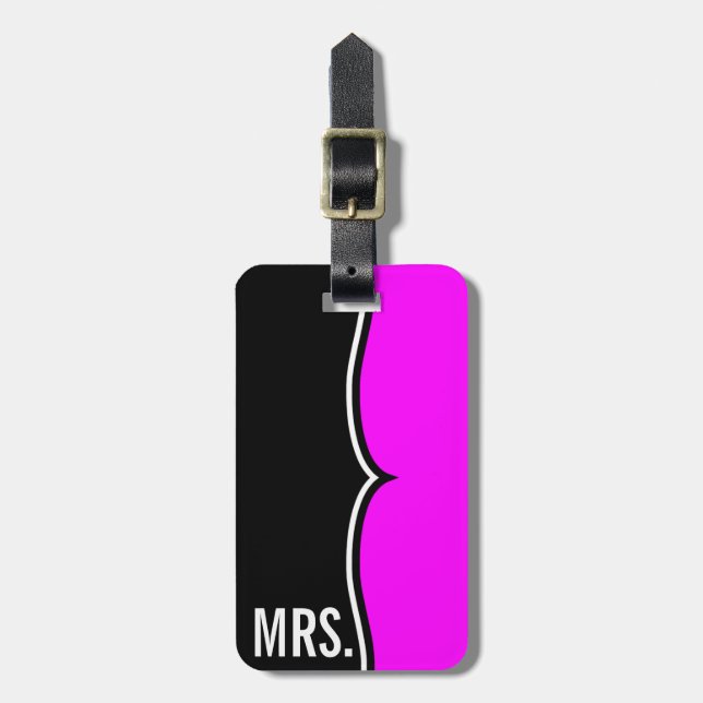 Neu geflügelte MRS. PERSONALISIERTE TAG Gepäckanhänger (Vorderseite vertikal)