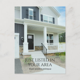 Neu gelistete Immobilien-Postkarte Realtor Marke Postkarte