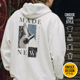 Neu gemacht 2 Korinther 5:17 Brutalist Taube Taufe Hoodie