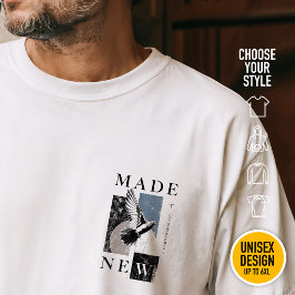 Neu gemacht 2 Korinther 5:17 Brutalist Taube Taufe T-Shirt
