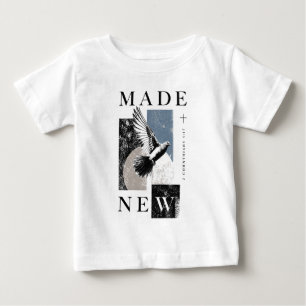 Neu gemacht 2 Korinther 5:17 Brutalist-Tauben-Tauf Baby T-shirt