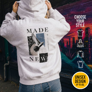 Neu gemacht 2 Korinther 5:17 Brutalist Tauben-Tauf Hoodie
