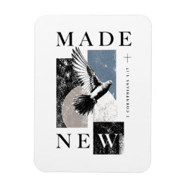 Neu gemacht 2 Korinther 5:17 Brutalist Tauben-Tauf Magnet