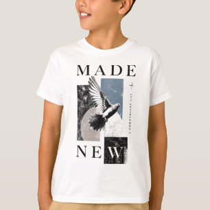 Neu gemacht 2 Korinther 5:17 Brutalist Tauben-Tauf T-Shirt