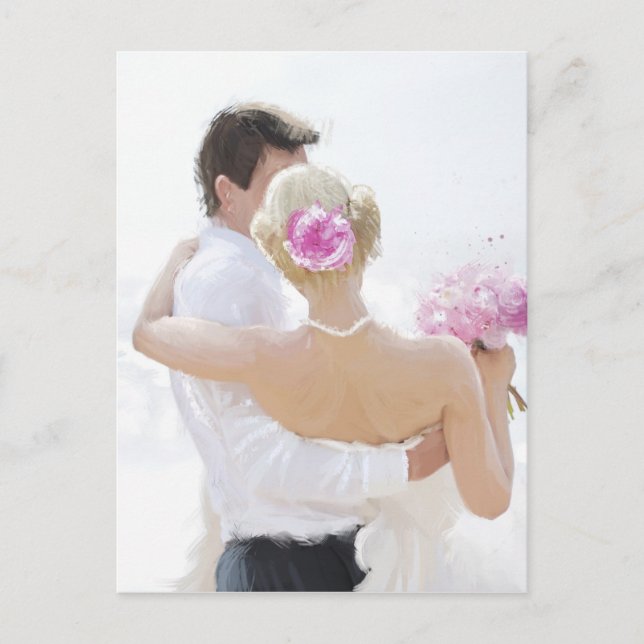Neu gezogenes Paar Postkarte (Vorderseite)