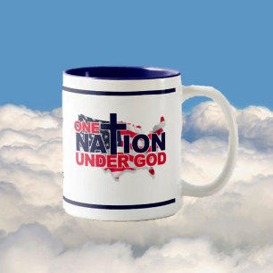 NEU! Gott und Land USA Zweifarbige Tasse