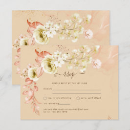 NEU! Hübsche Blume aus Korallenoliven gemischte CO Postkarte