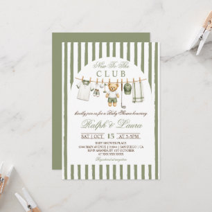 Neu im Club Baby Shower Einladung