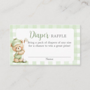 Neu im Club Baby Shower Windel-Raffle-Karte Begleitkarte