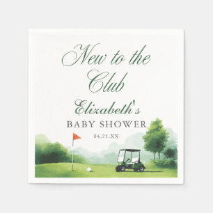 Neu im Club Golf Aquarell-Baby-Party Serviette