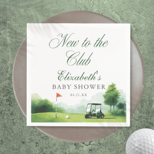 Neu im Club Golf Aquarell-Baby-Party Serviette