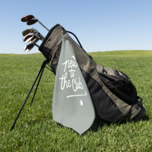 Neu im Club Golf-Baby-Shower Golfhandtuch