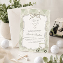 Neu im Club Golf Cart Baby Shower