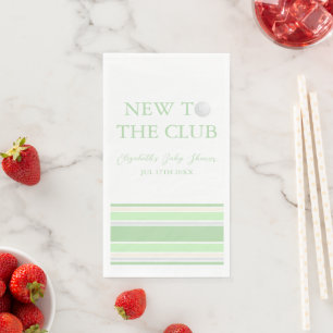 Neu im Club Preppy Baby Shower Serviette