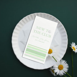 Neu im Club Preppy Baby Shower Serviette