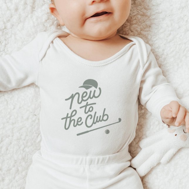 Neu im Golfclub Baby Strampler (Zazzle New to the Club Golf Baby Bodysuit)