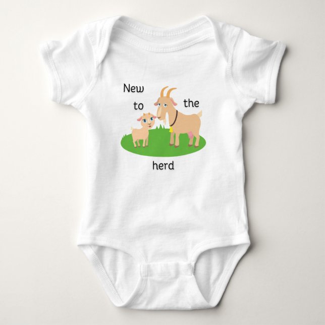 Neu im Herd Baby Bodysuit Baby Strampler (Vorderseite)