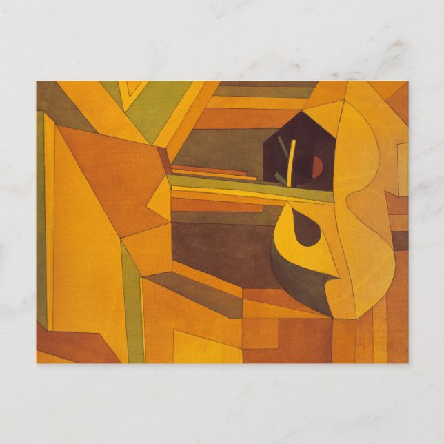 Neu im Oktober von Paul Klee Postkarte (Vorderseite)