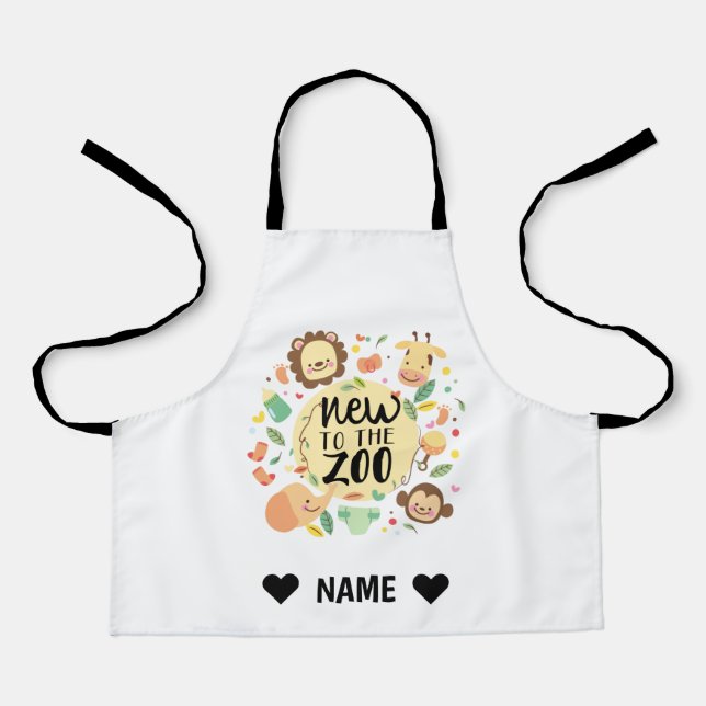 Neu im Zoo Schürze (Vorderseite)