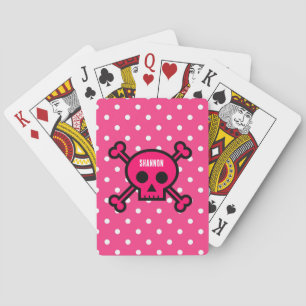 NEU! Karten spielen - Schädelknochen (Name hinzufü Spielkarten