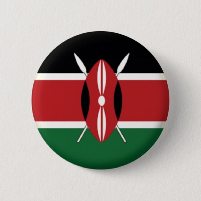 NEU! - KENYA BUTTON BACK ABZEICHEN (Vorderseite)