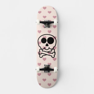 NEU - Love Heart Cartoon-Totenkopf Skateboard