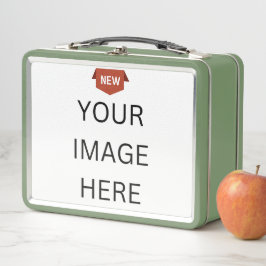 NEU! Metal Lunchbox - grün - kundenspezifisch