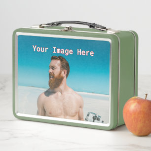 NEU! Metal Lunchbox - grün - kundenspezifisch