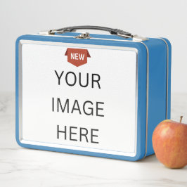 NEU! Metal Lunchbox - Light Blue - Custom