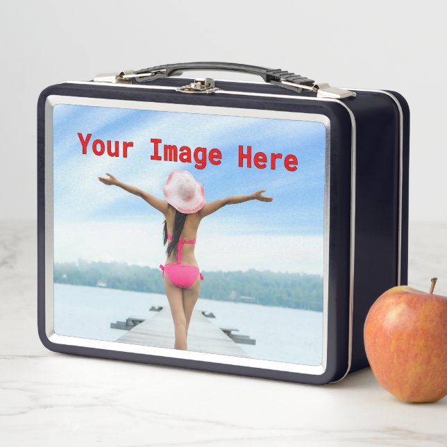 NEU! Metal Lunchbox - Schwarz - Benutzerdefiniert (Beispiel)