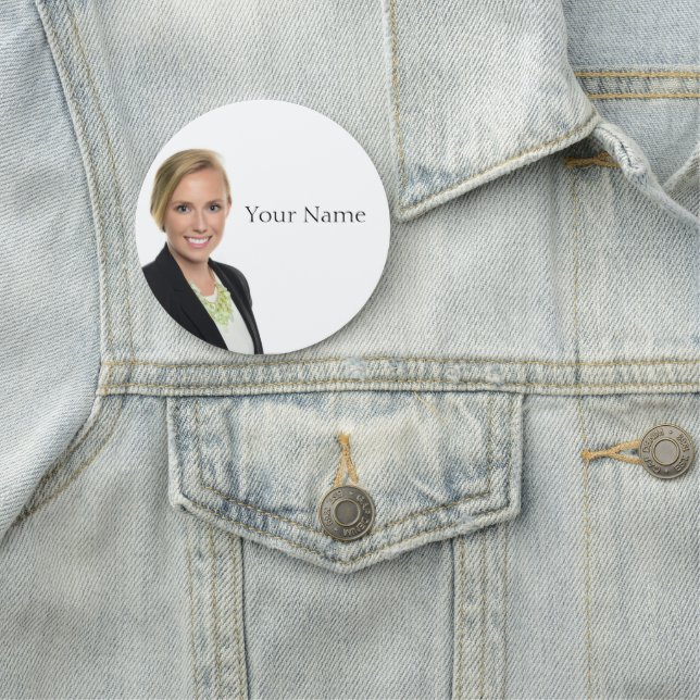 NEU! Name Tag - 3" Runde Namensschild (Beispiel)